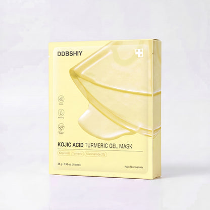 DDBSHIY Kojic Acid Turmeric Collagen Hydrogel Mask box