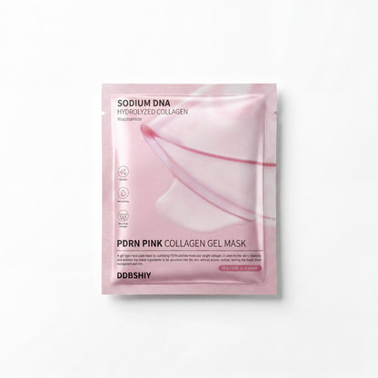 PDRN Pink Collagen Hydrogel Mask single sachet, PDRN collagen gel mask for mature skin